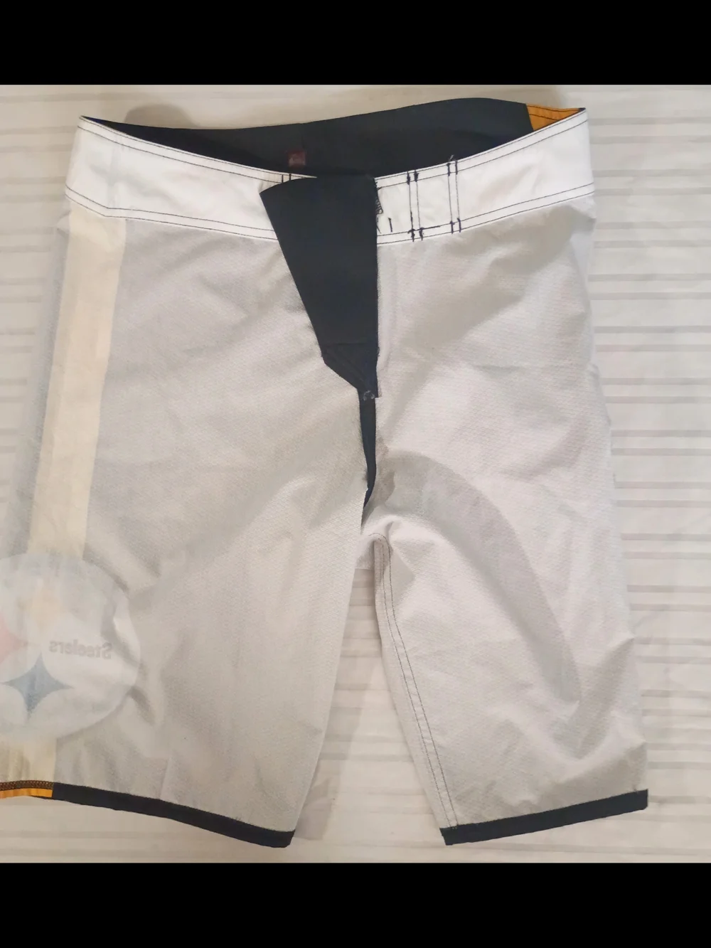 Quiksilver Board Shorts Mens 32 Pittsburgh Steelers NFL Swim Trunks NWT Black
